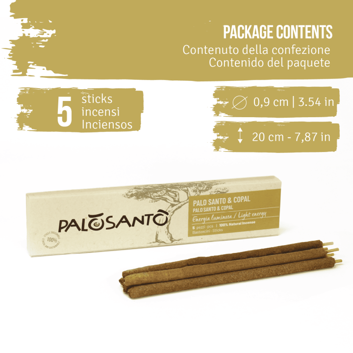 Bastoncini Incenso Palo Santo e Copal