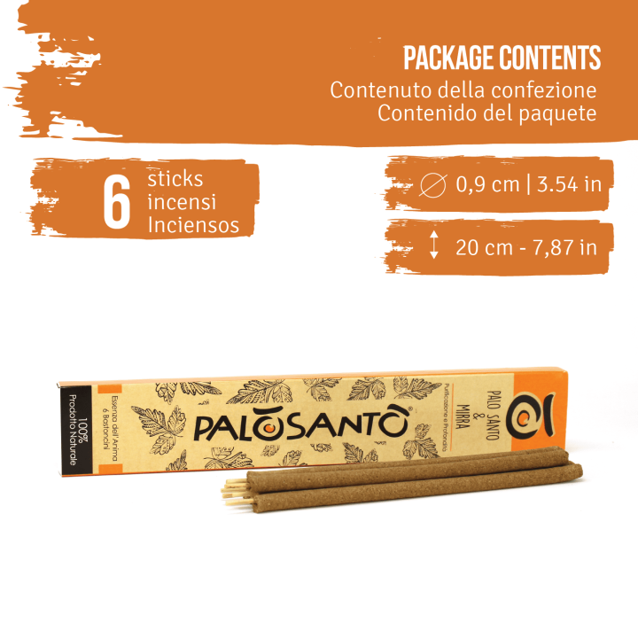 Bastoncini Incenso Palo Santo e Mirra