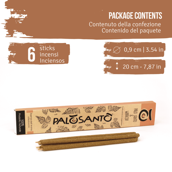 Bastoncini Incenso Palo Santo e Wiracoa