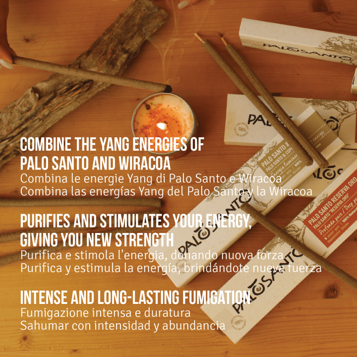 Bastoncini Incenso Palo Santo e Wiracoa