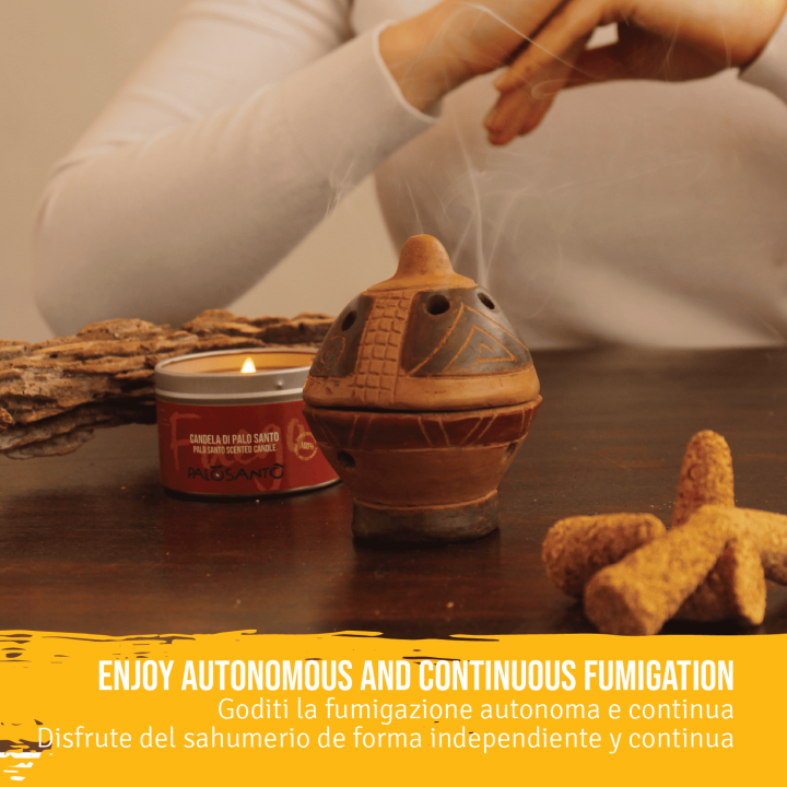 Incenso in Coni di Palo Santo 'Amarillo' Naturale ed Ecosostenibile