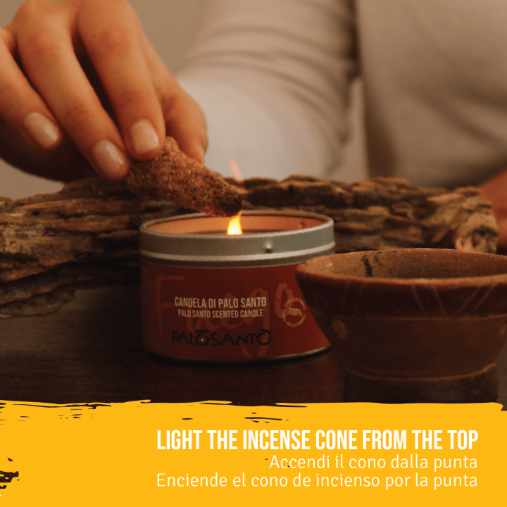 Incenso in Coni di Palo Santo 'Amarillo' Naturale ed Ecosostenibile