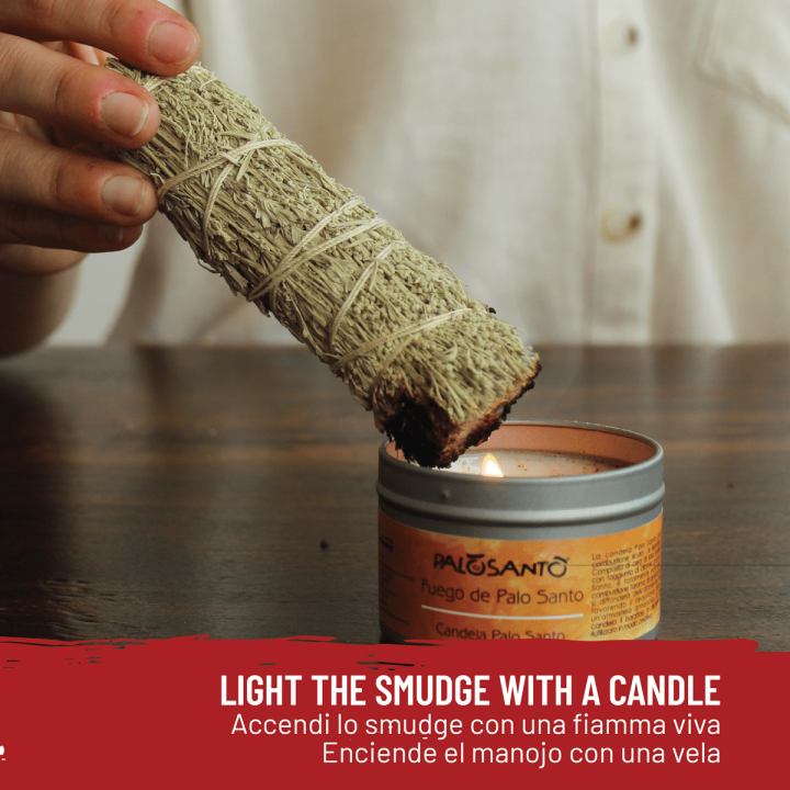 Salvia del Deserto & Palo Santo - Smudge e Paletto Incenso Naturale ed Ecosostenibile