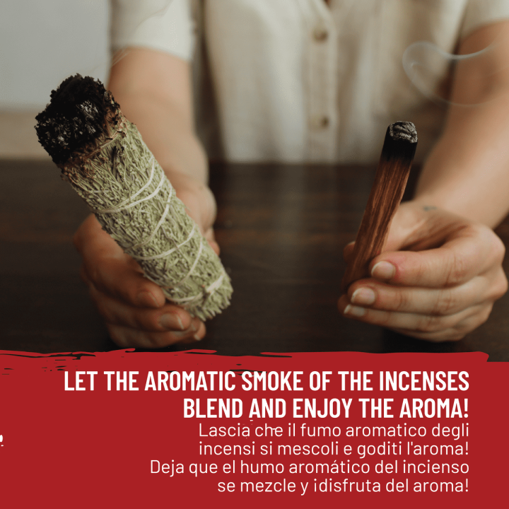 Salvia del Deserto & Palo Santo - Smudge e Paletto Incenso Naturale ed Ecosostenibile