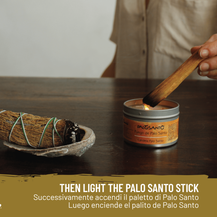 Cedro & Palo Santo - Smudge e Paletto Incenso Naturale ed Ecosostenibile