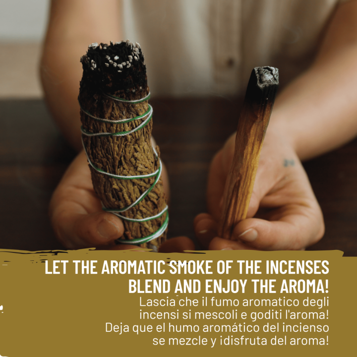 Cedro & Palo Santo - Smudge e Paletto Incenso Naturale ed Ecosostenibile