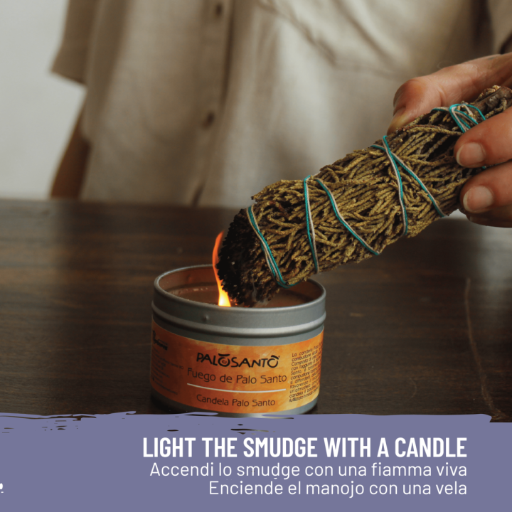 Ginepro & Palo Santo - Smudge e Paletto Incenso Naturale ed Ecosostenibile