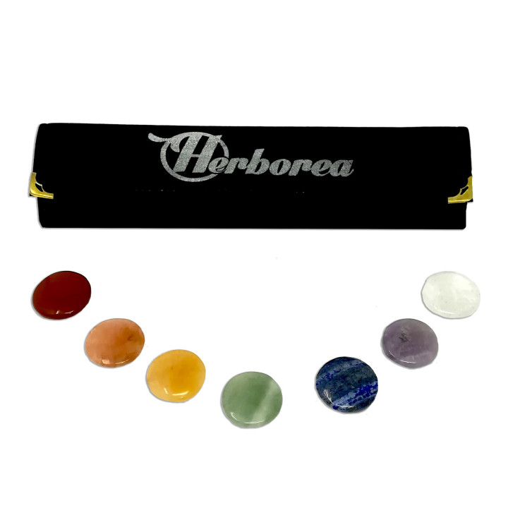 Set Chakra Pietre Ovali per Cristalloterapia