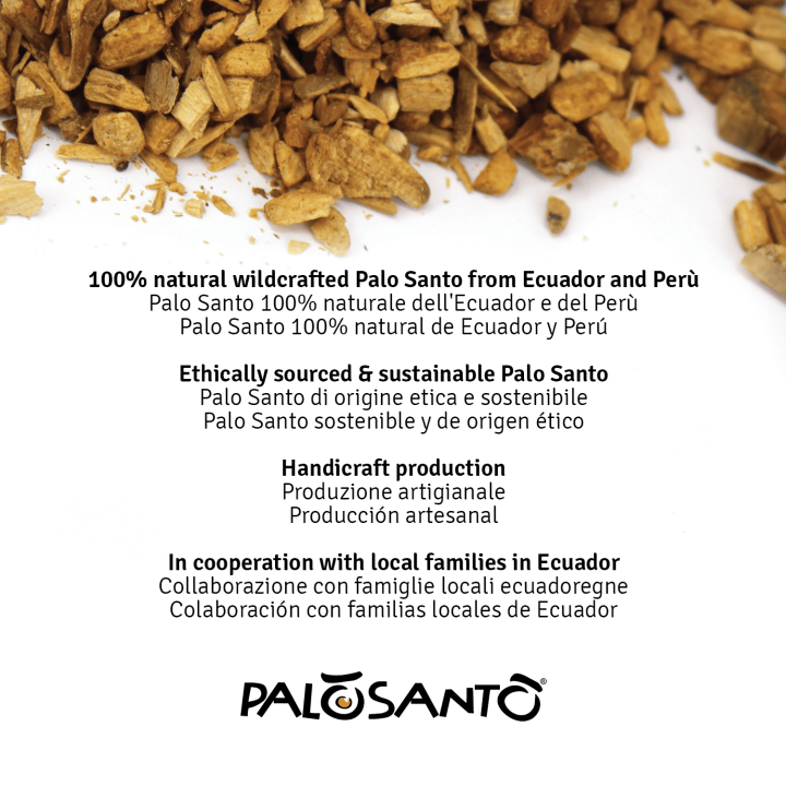 Grani di Legno Palo Santo 'Especial' Incenso Naturale e Ecosostenibile