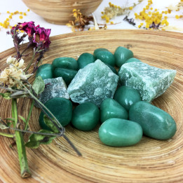 Pietra tonda di Avventurina verde