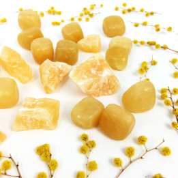 Pietra tonda di Calcite gialla