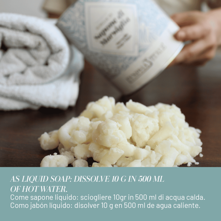 Sapone di Marsiglia in Scaglie per la Persona e per il Bucato