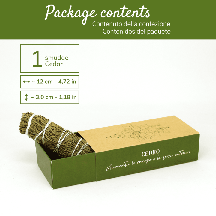 Cedro Smudge Incenso Naturale e Ecosostenibile